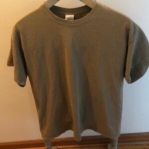 Plain Hunter green Crewneck T-Shirt
